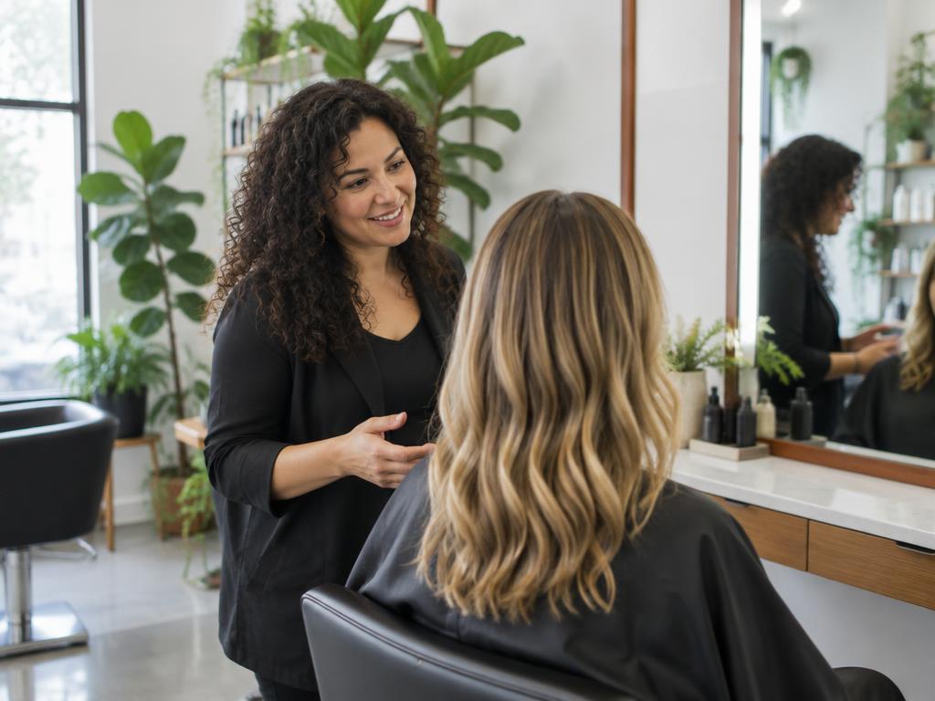 Beauty & salons illustrative business setting